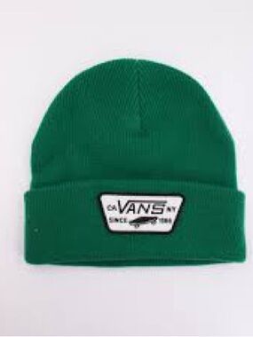 Vans Emerald Green Knit Beanie with Patch